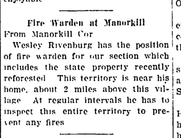 Conesville - In 1932, Mr. Rivenburgh was charged with being the Fire ...