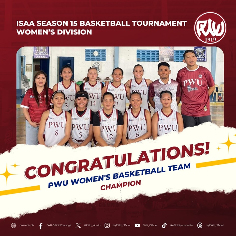 Philippine - Congratulations to the PWU Women’s Basketball Team for ...