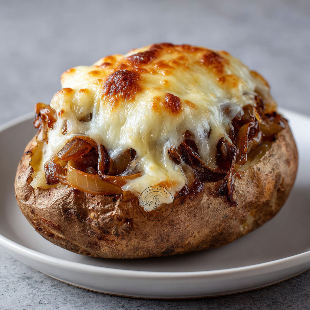The Old - 🧑‍🍳 French Onion Baked Potatoes 4 medium russet potatoes (8 ...