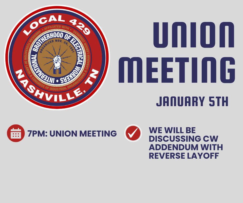 International - Please join us for the 1st Union Meeting of 2026 ...