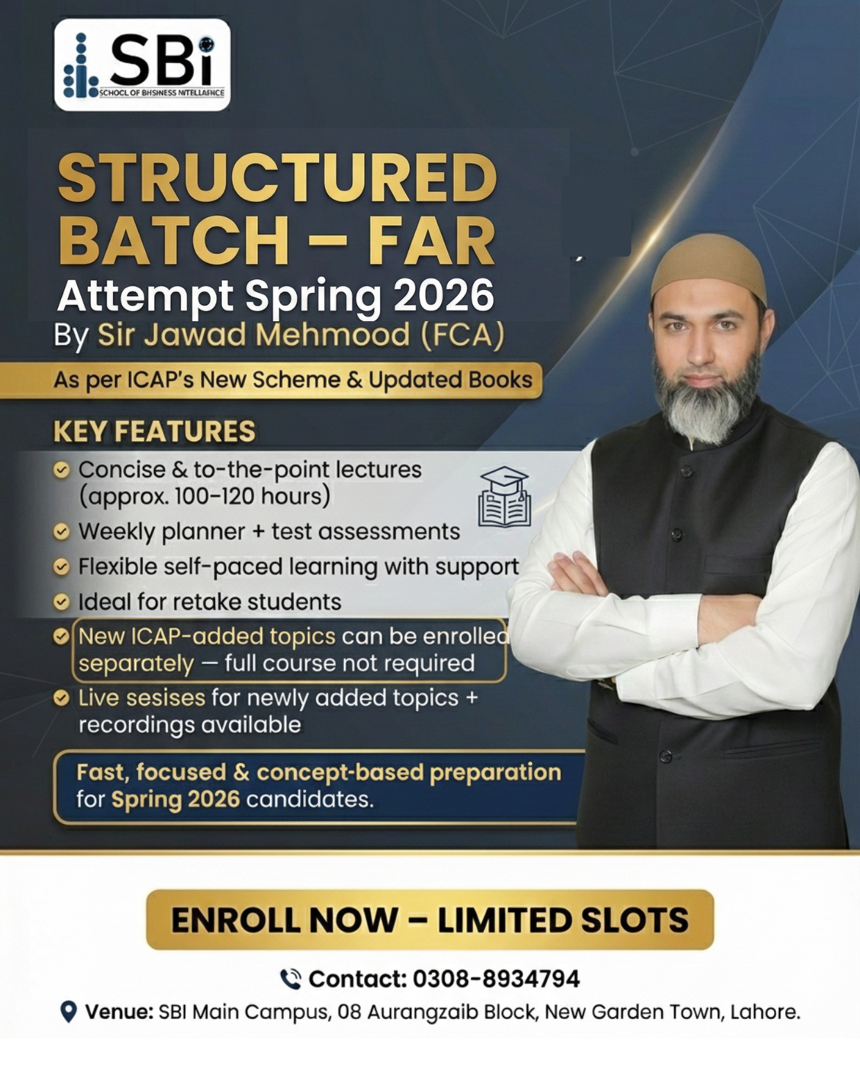 School - 📢 SBI Announces Structured Batch – CAF-01 FAR | Spring 2026 ...