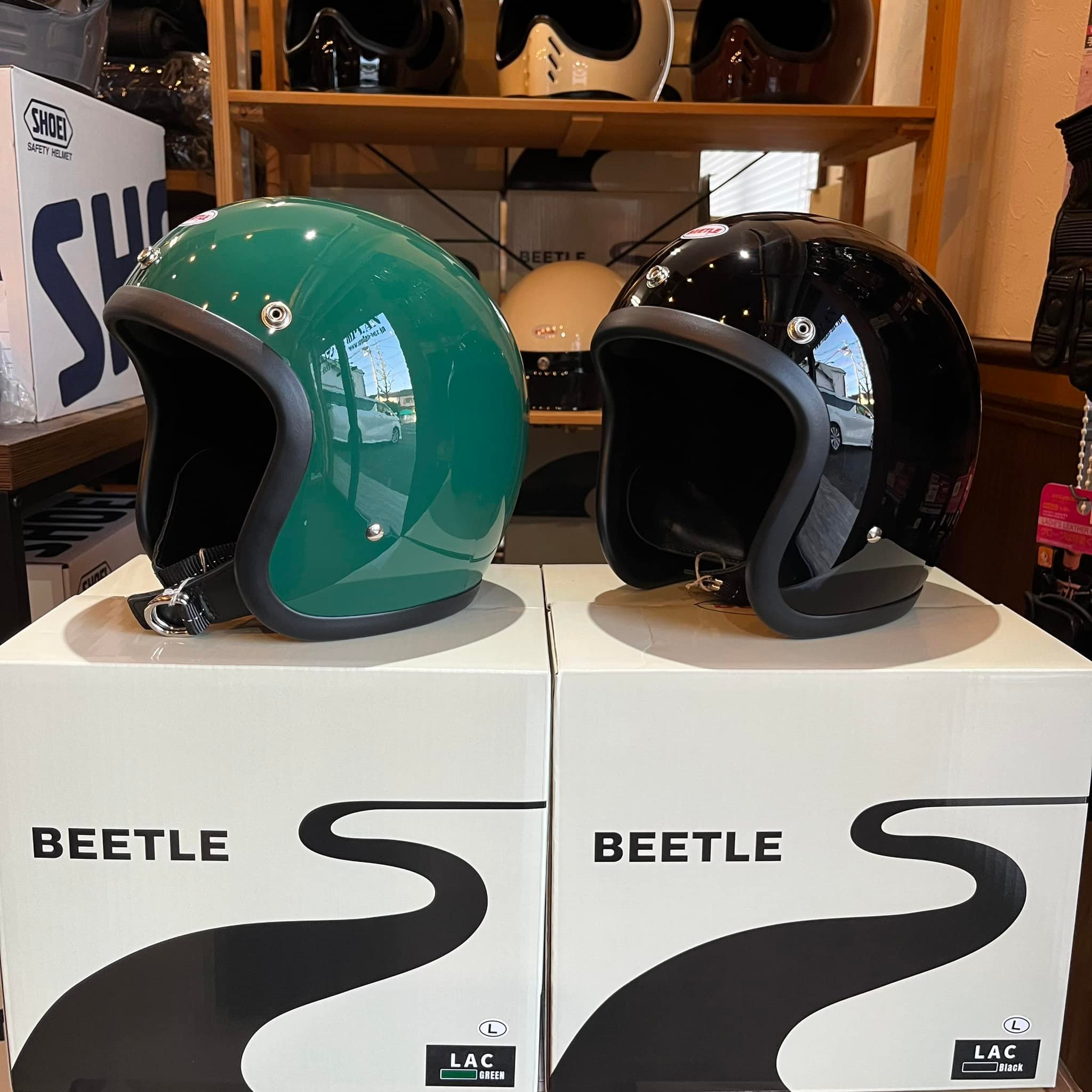 OCEAN BEETLE ヘルメット ・LAC 本日入荷。 新色グリーンも入荷しま
