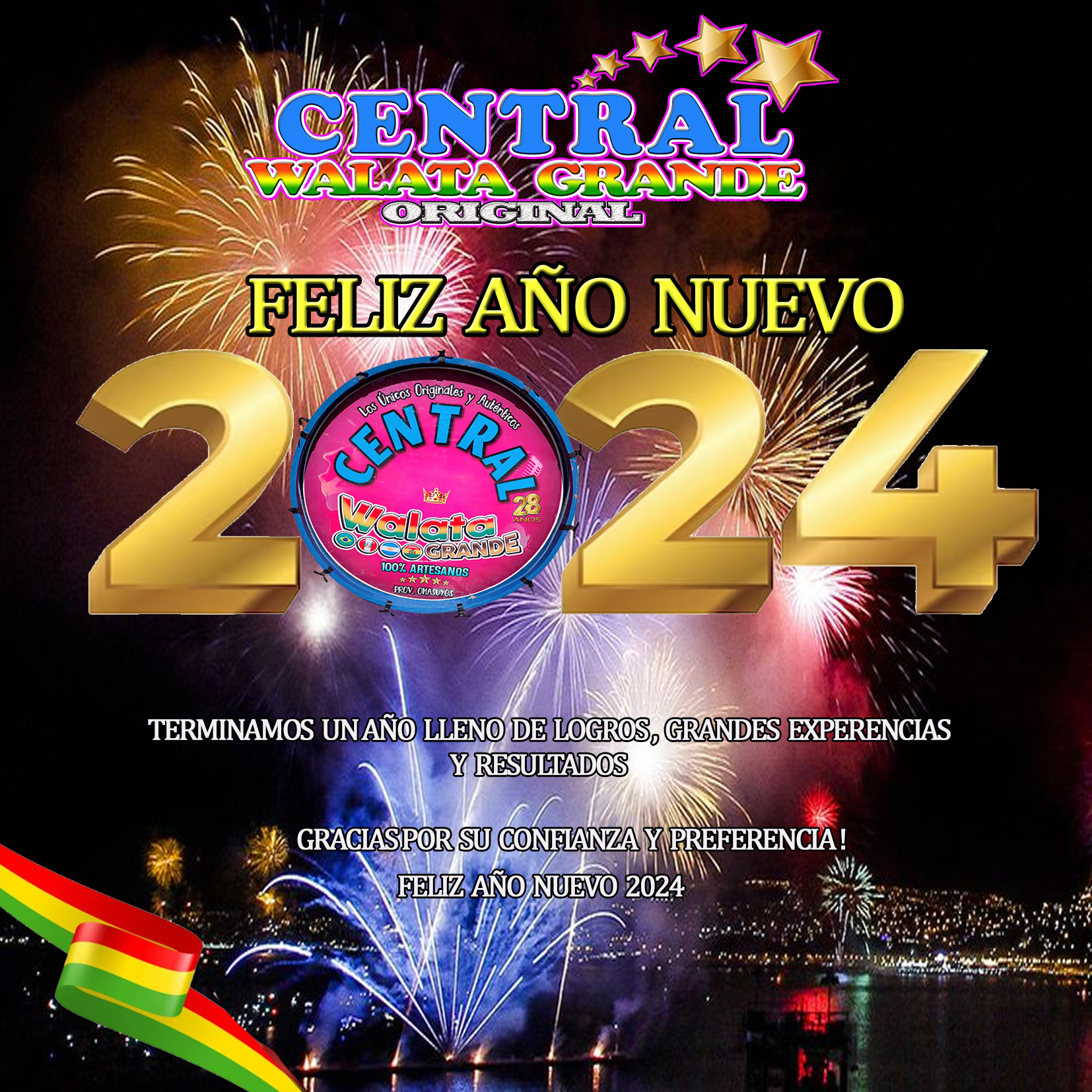 ¡Feliz Año Nuevo! 🎉🎉🎉 Les deseamos un año lleno de amor, paz, salud y ...
