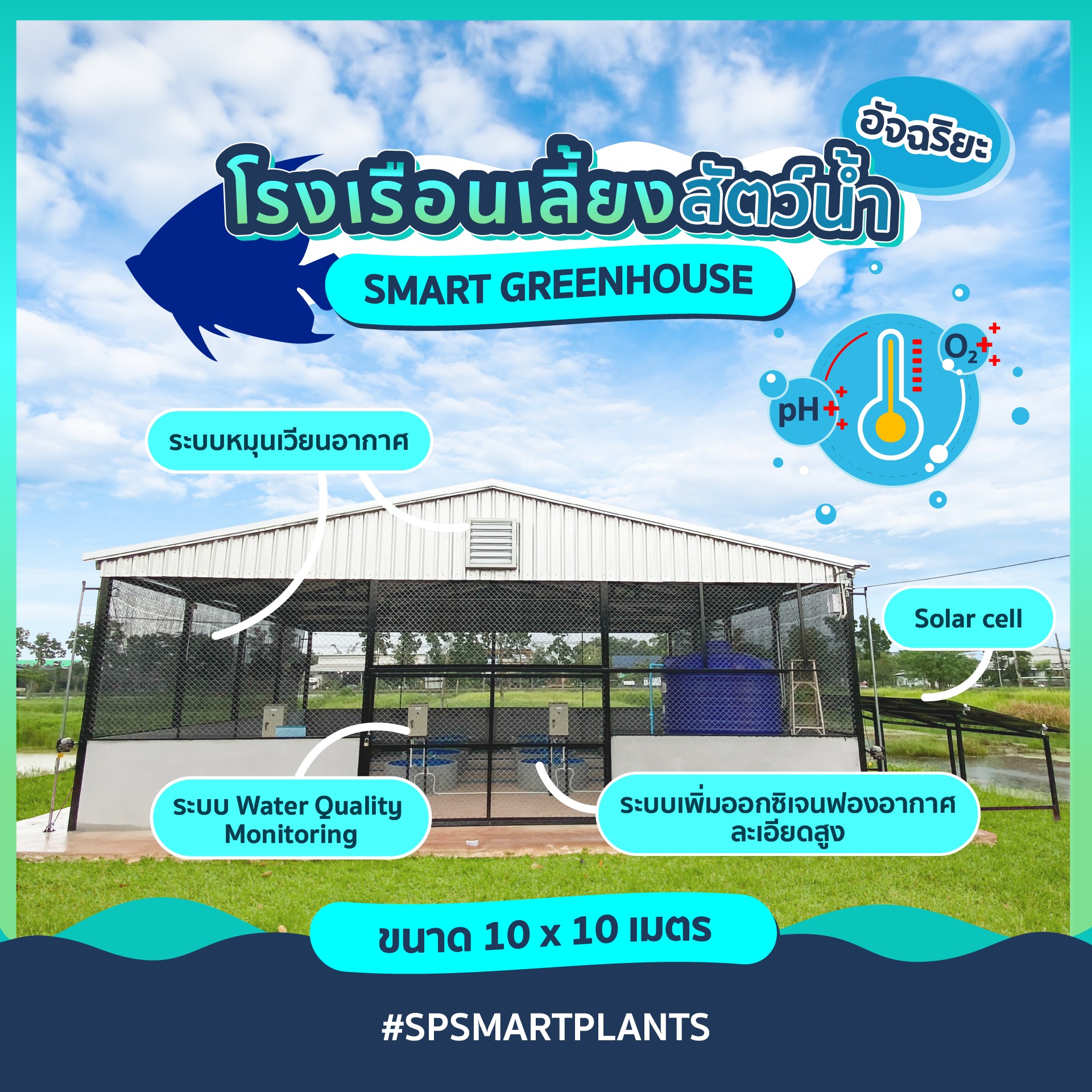SP Smart Plants - 🐟🦞 ผลงานชุด Smart Farm... | Facebook