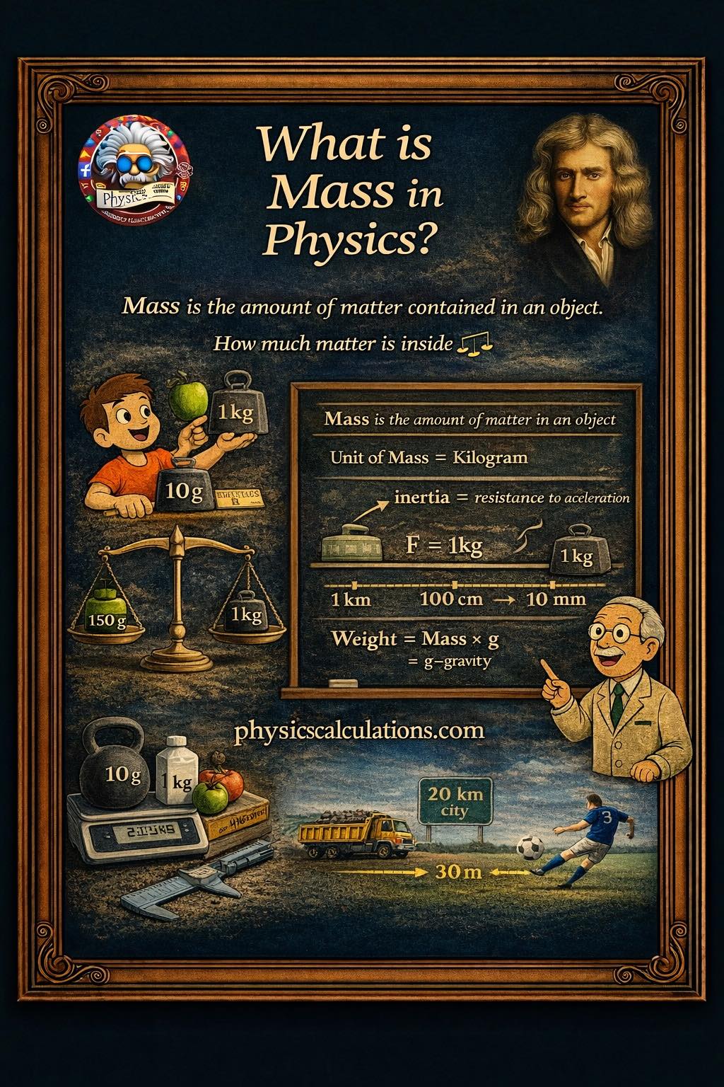Physicscalculations - What is Mass in Physics? Definition Mass in ...