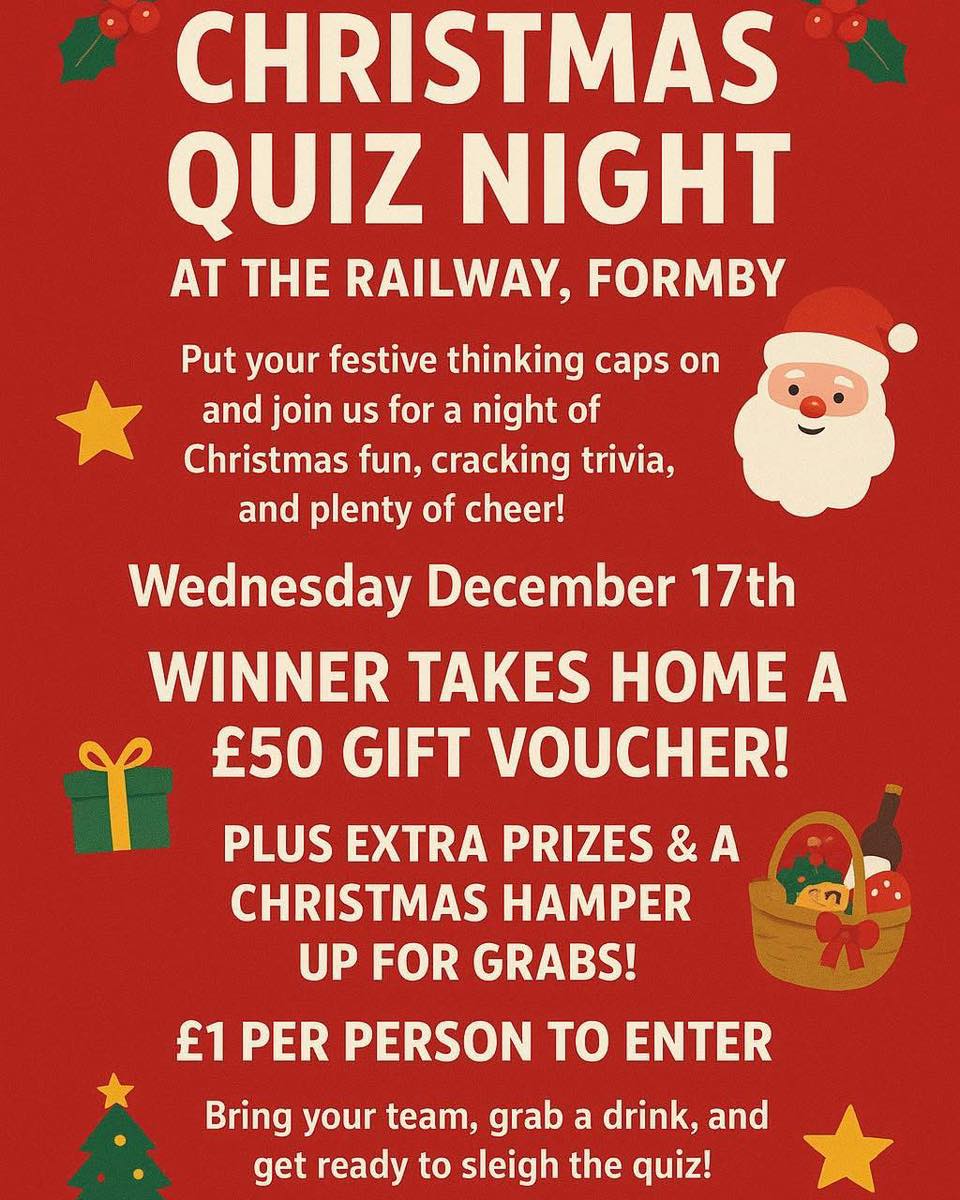 Formby - The Railway Pub, Formby: 🎄 It’s nearly time for our Christmas ...