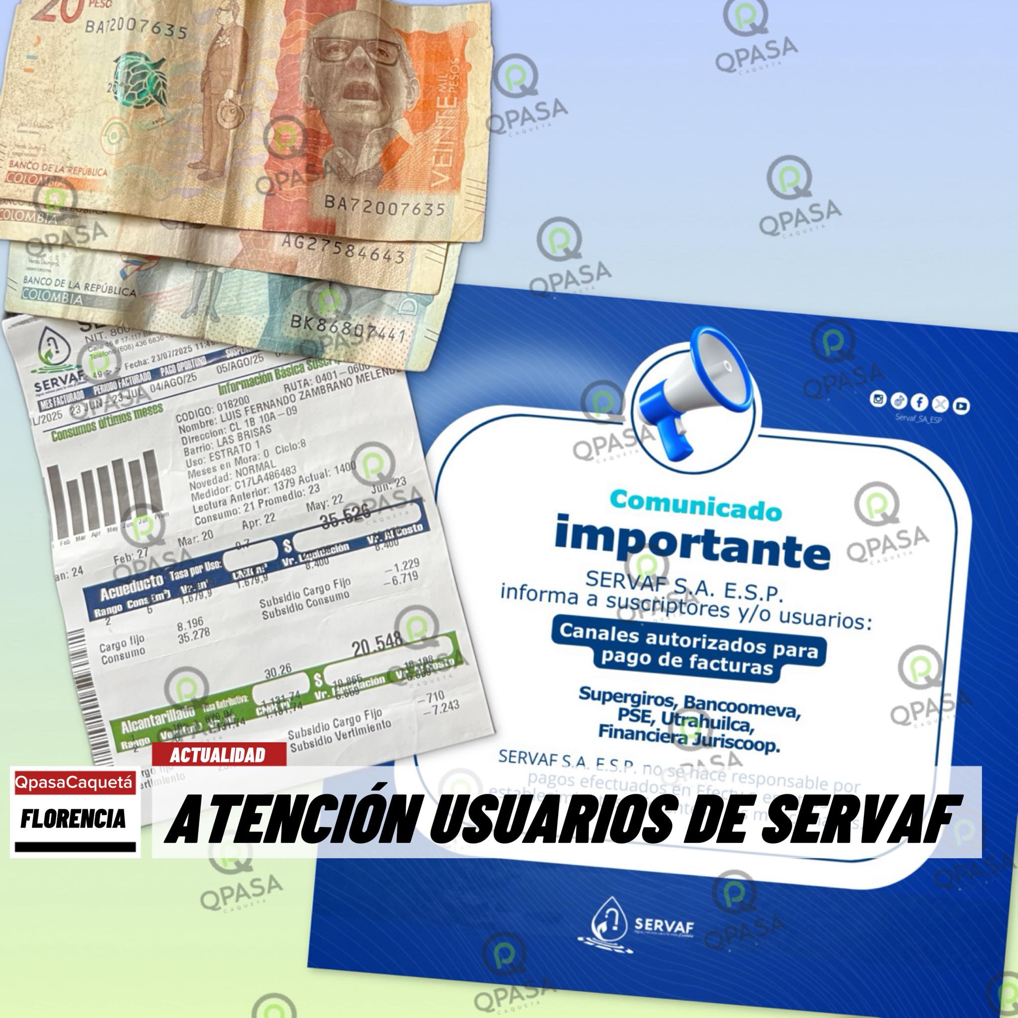 QPASA Caquetá - ¡Atención usuarios! SERVAF informa los... | Facebook