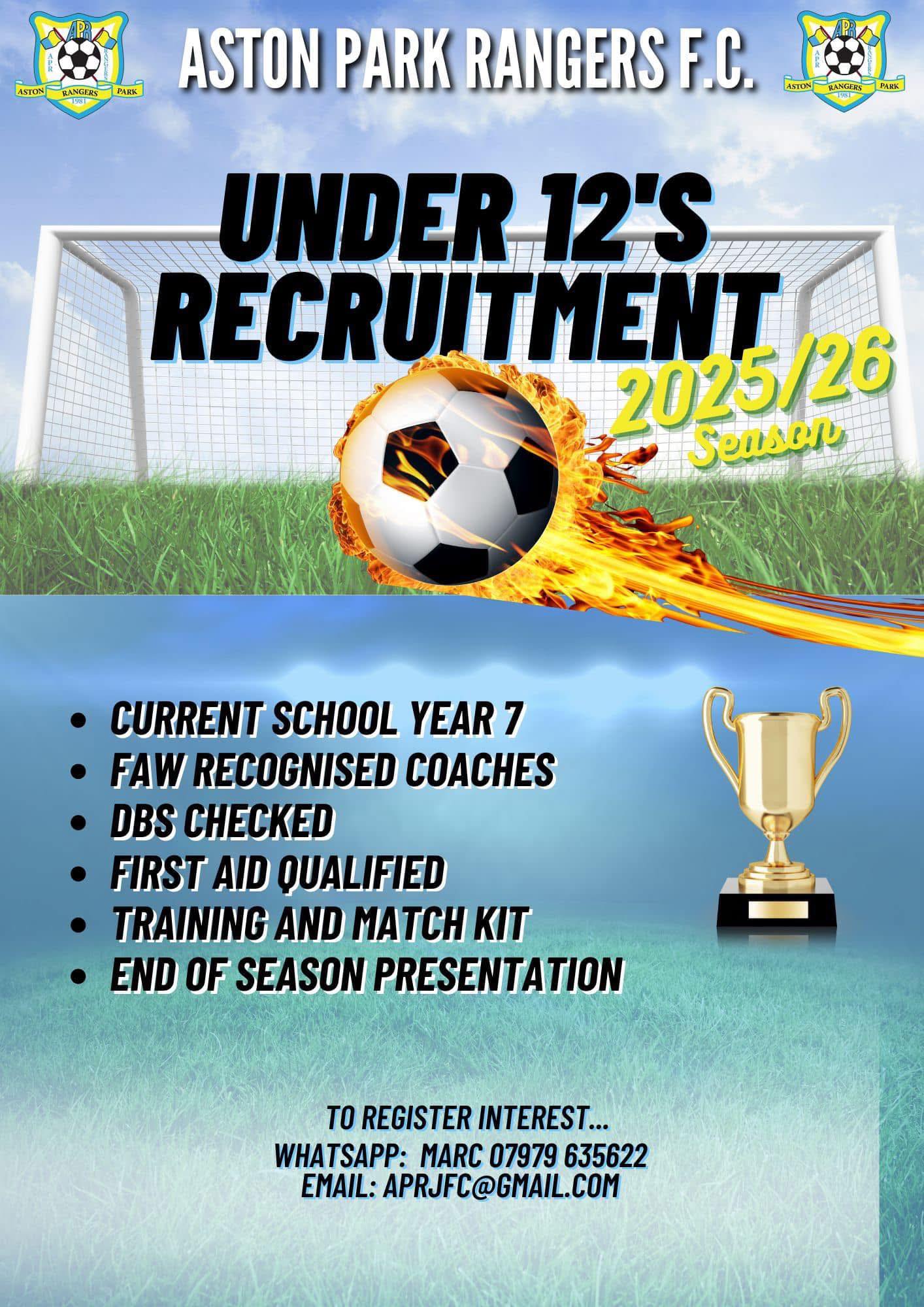 Aston Park Rangers... - Aston Park Rangers Football Club