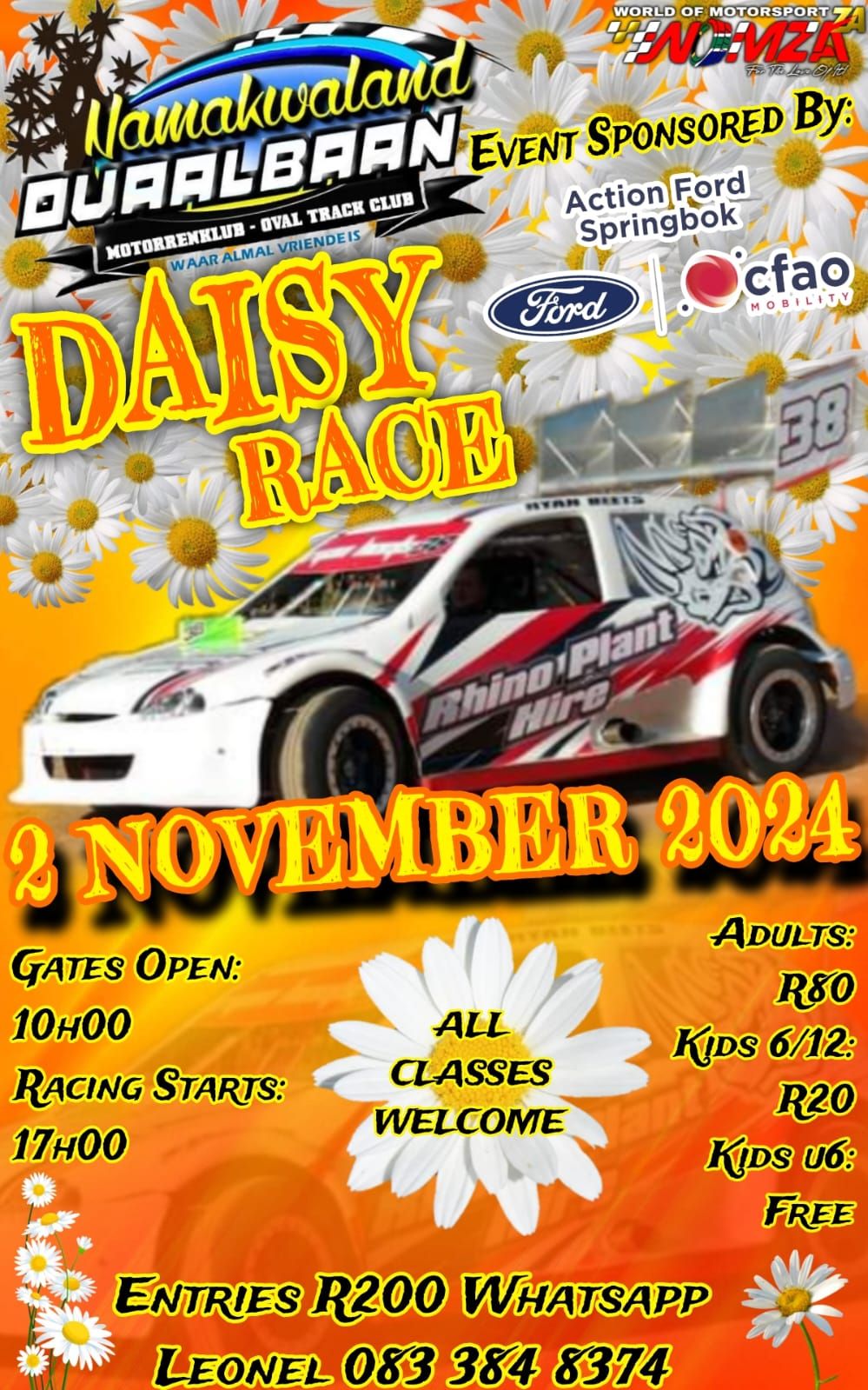 🏁 Namakwaland Ovaalbaan 🏁 SPRINGBOK 🏁 