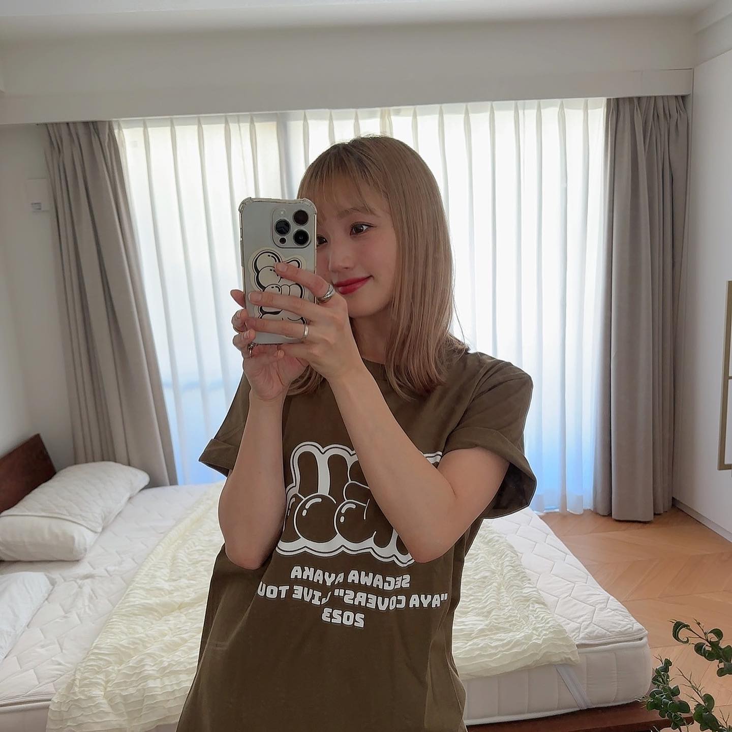 ツアーまであと1週間☝️ 前会場それぞれのTシャツ着てみたよん