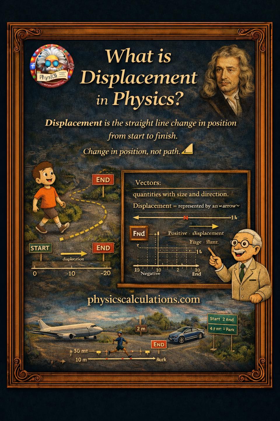 What is Displacement in Physics?... - Physicscalculations | Facebook