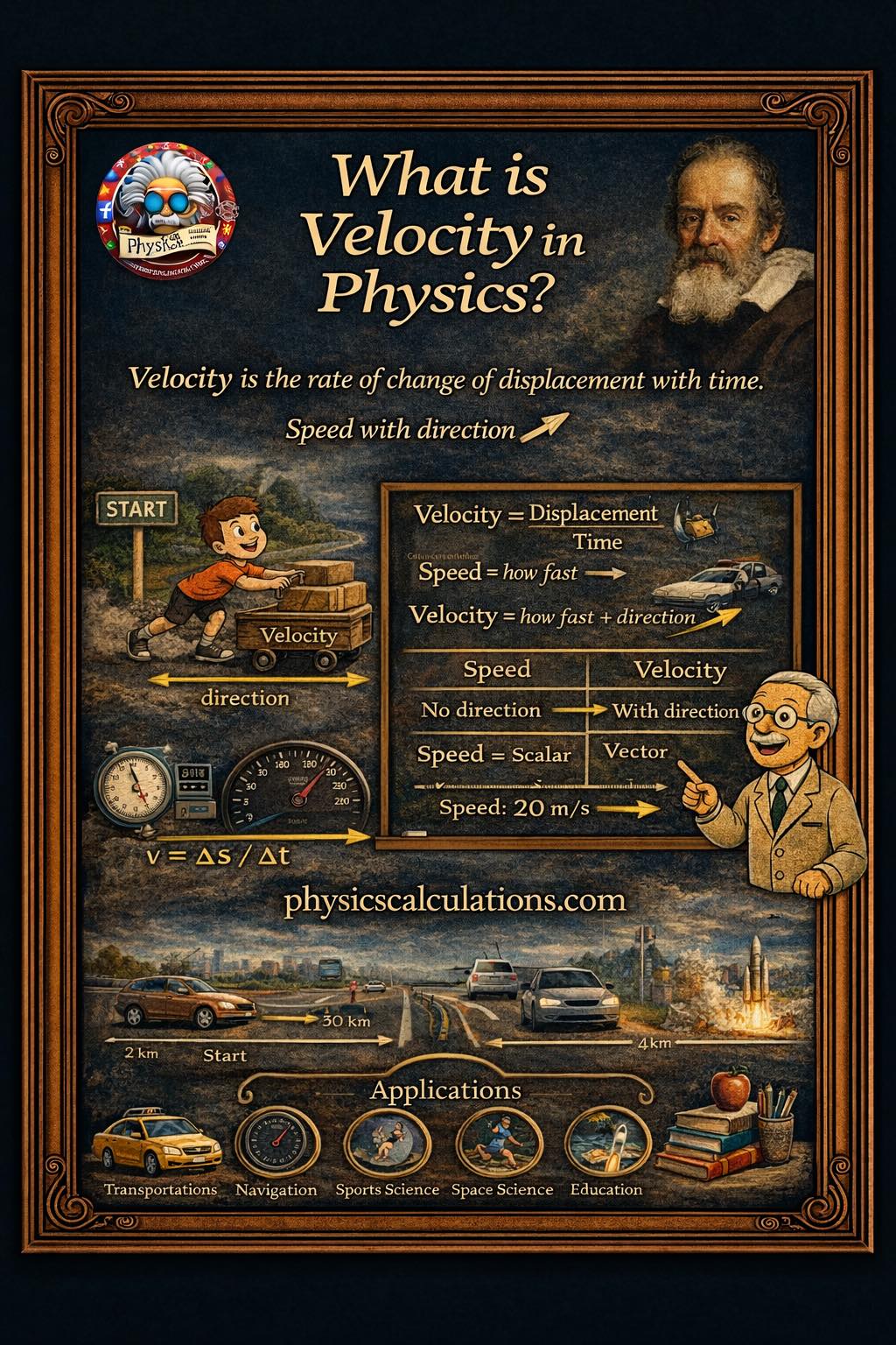 What is Velocity in Physics?... - Physicscalculations | Facebook