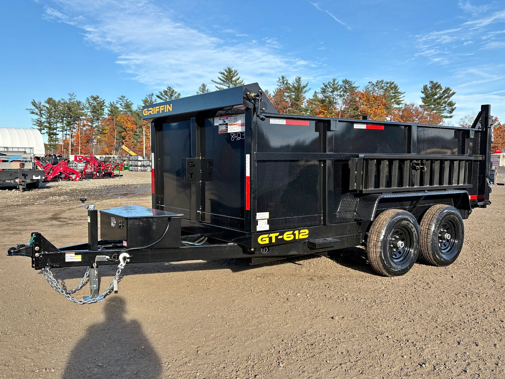 2026 Griffin Trailers 6x12 10k powder coated dump w/36” high sides ...