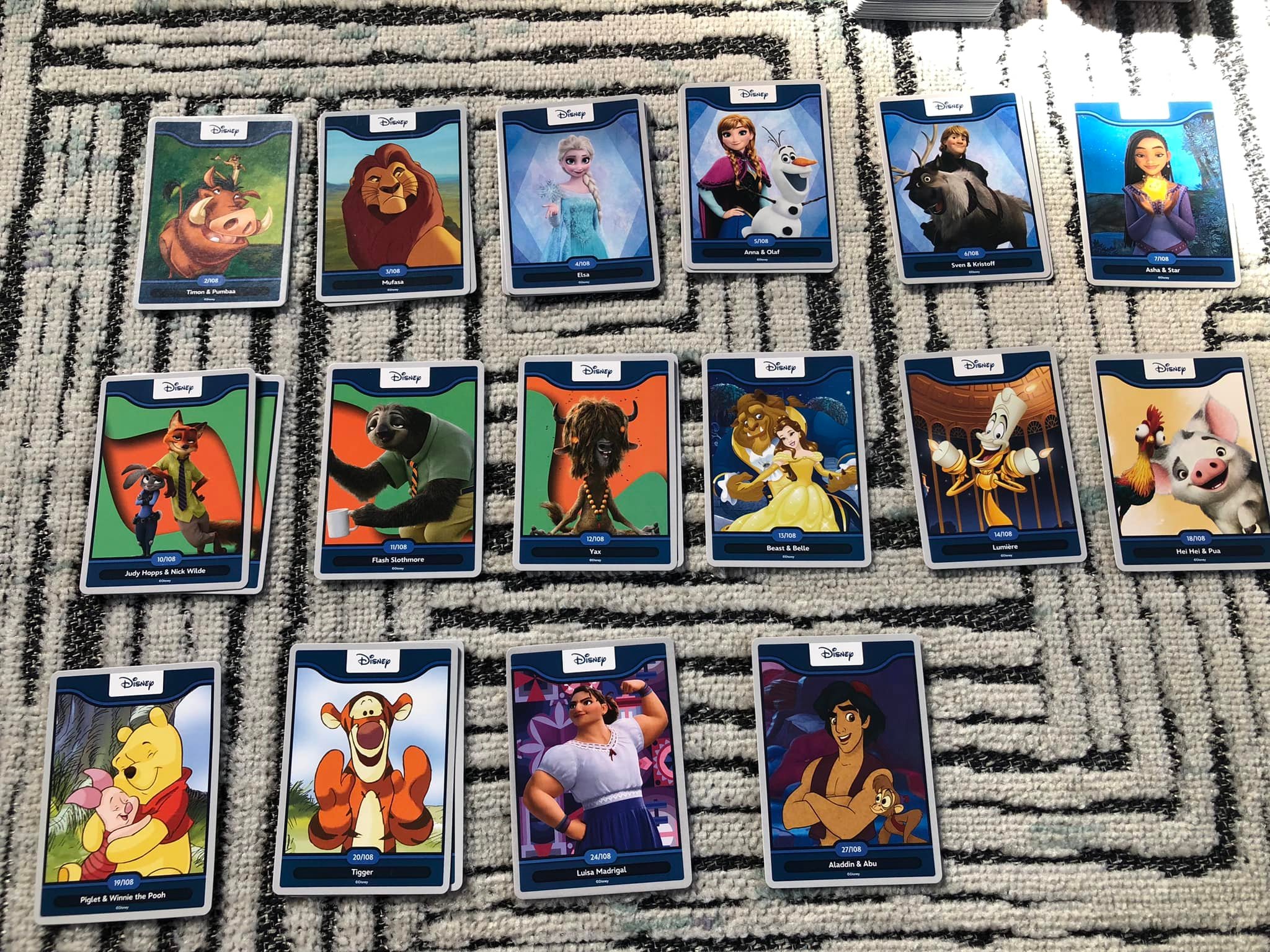 Completing Woolworths Disney Card Set with Specific Card Trades