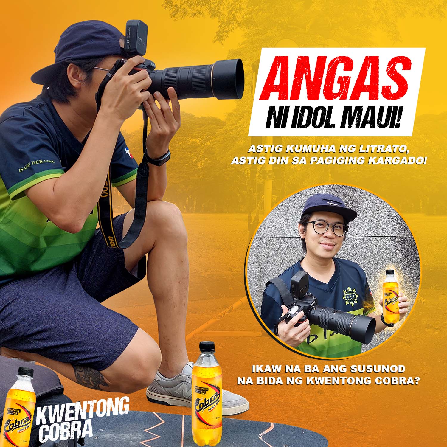 Cobra Energy Drink - Para kay idol photographer Maui Hidalgo ...