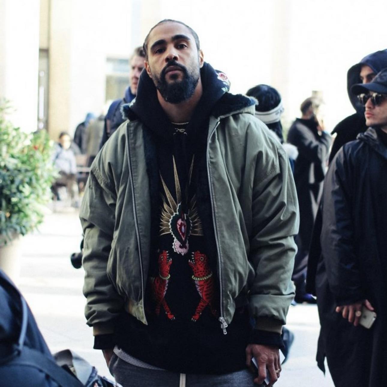 Fear of God】 5th Military Faux Rabbit Fur Full Zip Hoodie 主線第