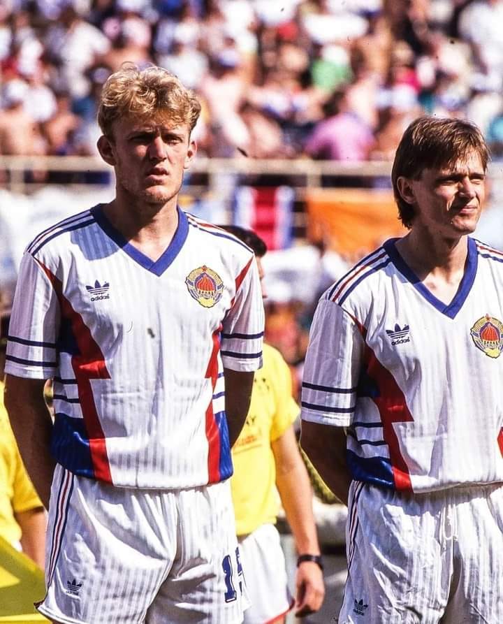 Robert Prosinecki and Dragan Stojkovic at 1990 World Cup