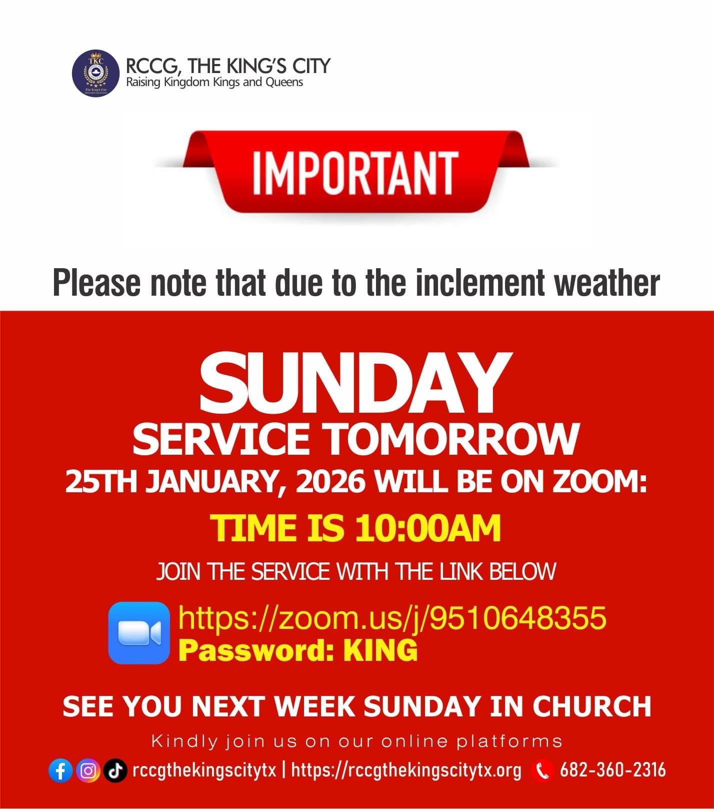 RCCG The King's City | Facebook