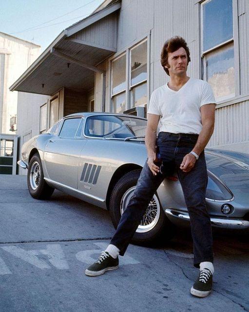 Hereford - Clint Eastwood with his Ferrari 275 GT | Facebook