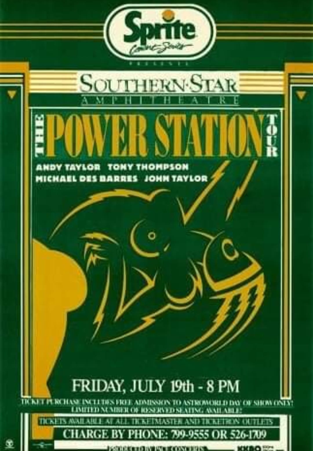 The Power Station's 1985 live tour experience