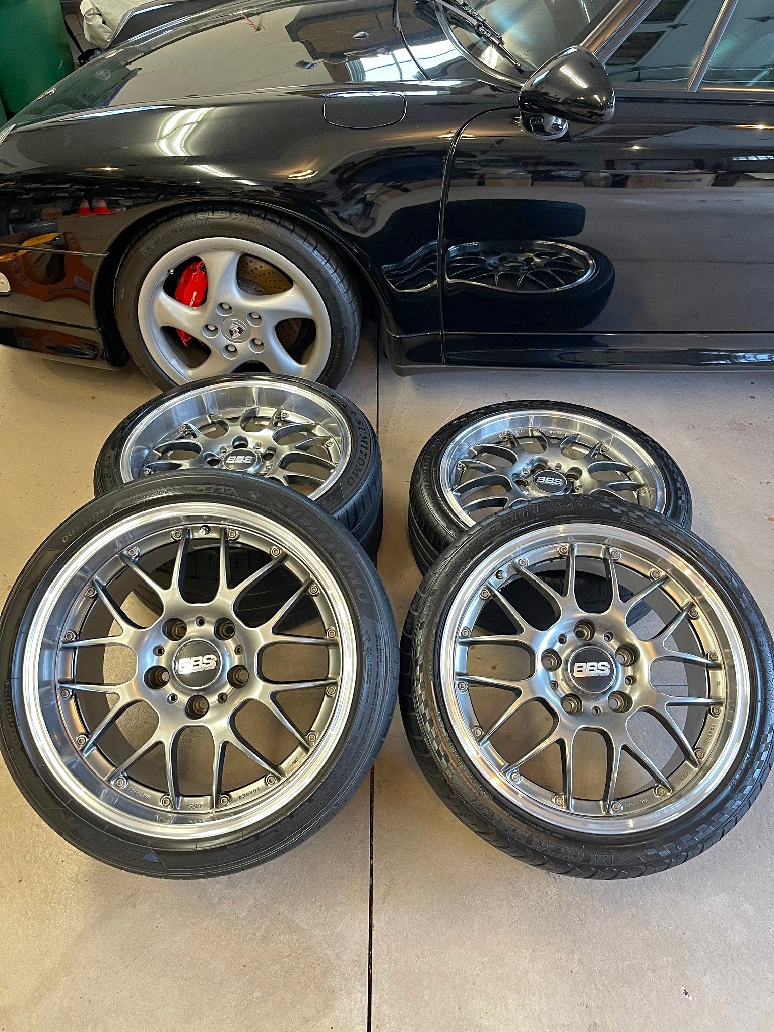 BBS RS-GT forged 2-piece wheels Genuine BBS, excellent condition - Car ...