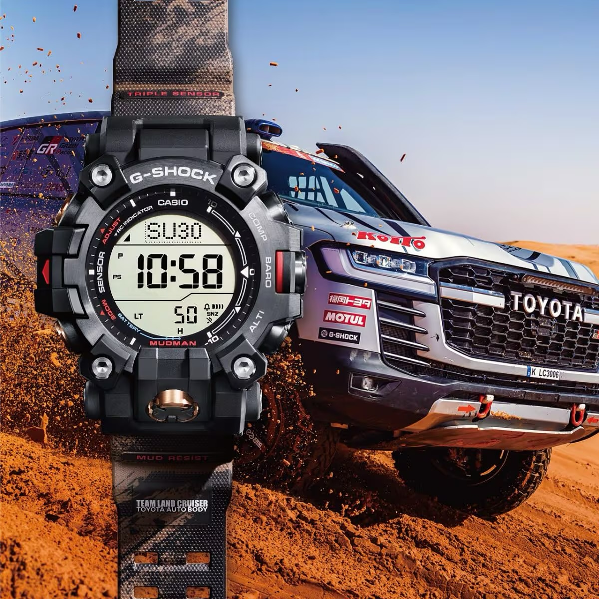 Casio and Team Land Cruiser Toyota Auto Body (TLC) team up for the