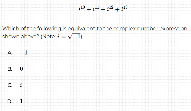 SATQuantum - Try this SAT Math practice problem on complex...