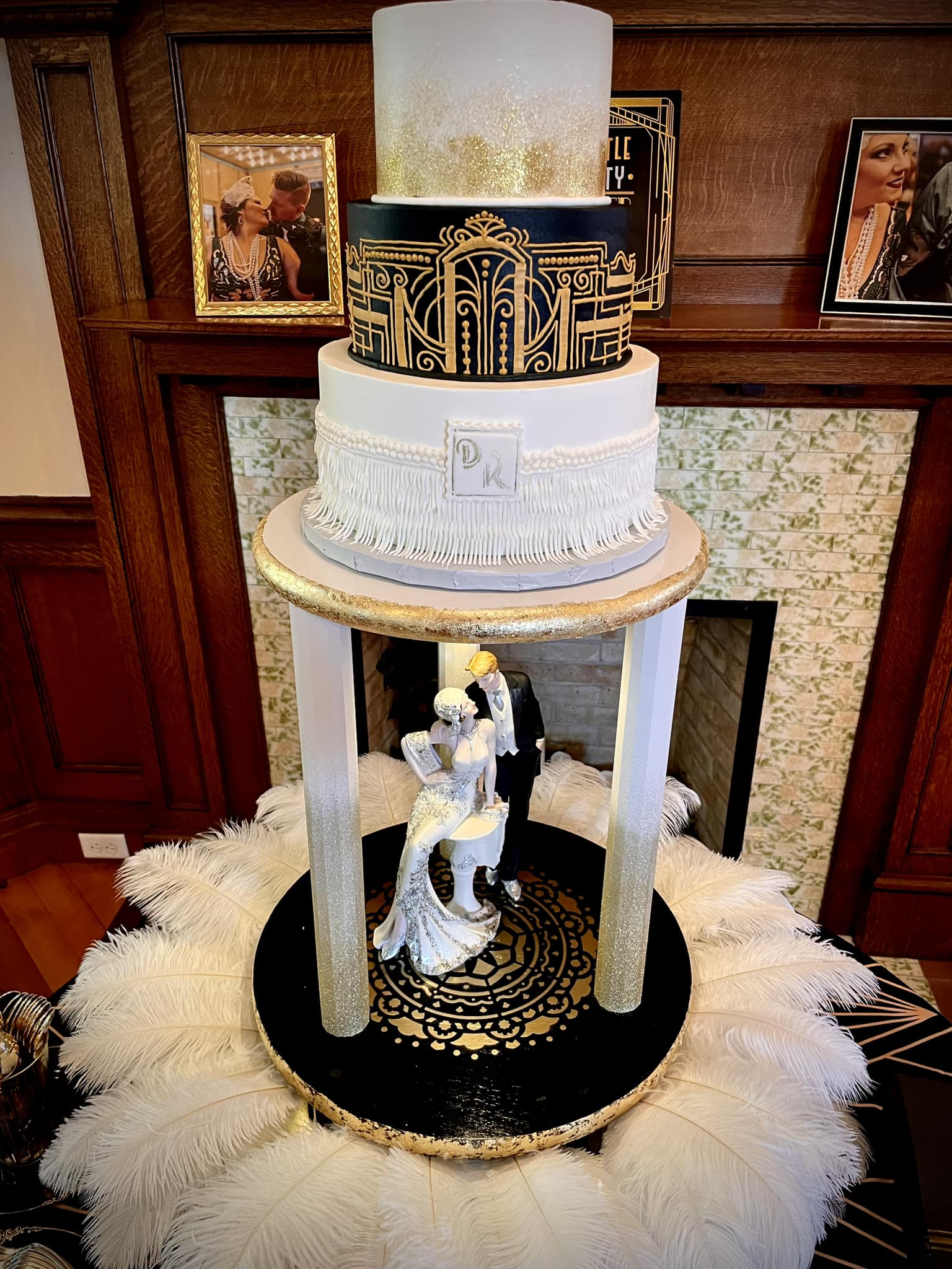Beautiful art deco wedding cake!... - Sublime Cake Design