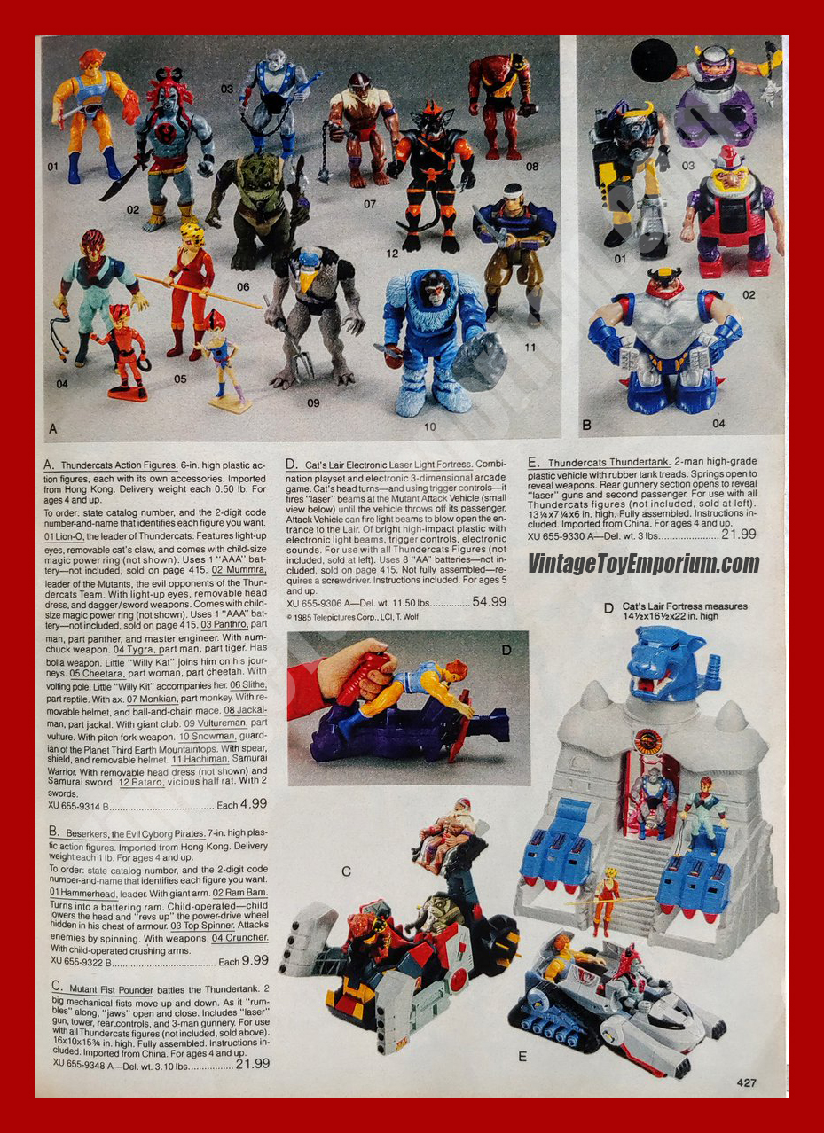 1986 JCPenney Catalog (pg. 427) - ThunderCats