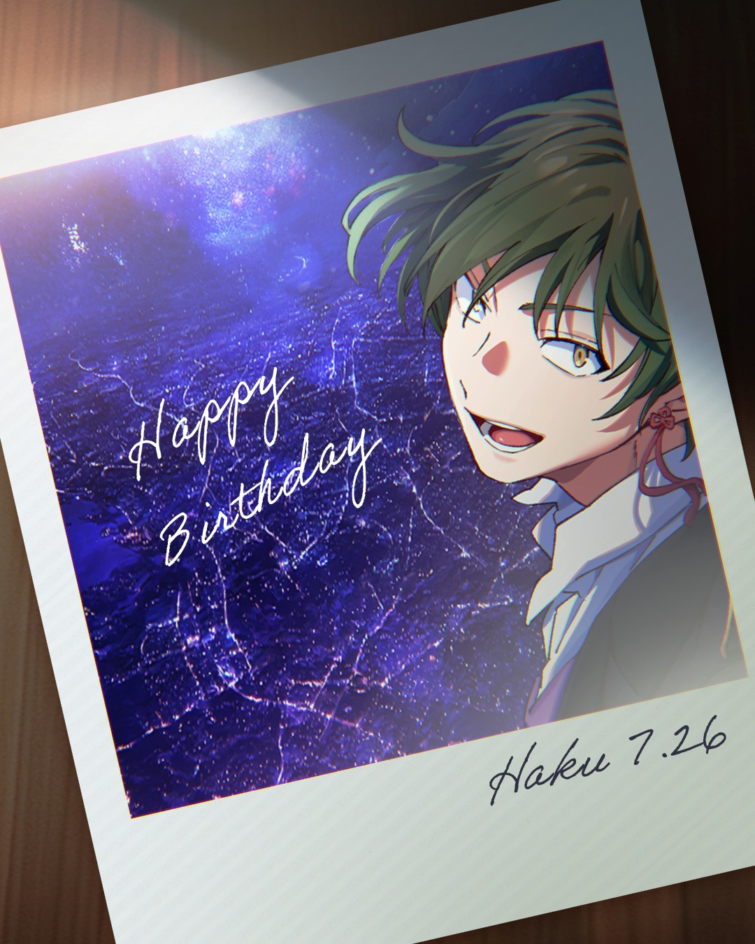 🎈HAPPY BIRTHDAY🎈 本日7月26日は、草薙 伯玖の誕生日🌌
