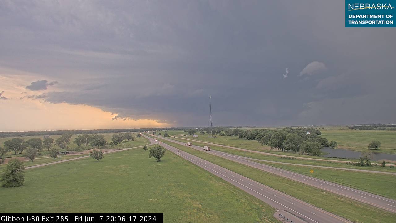 Check out this stormy sky in Nebraska as severe thunderstorms were 