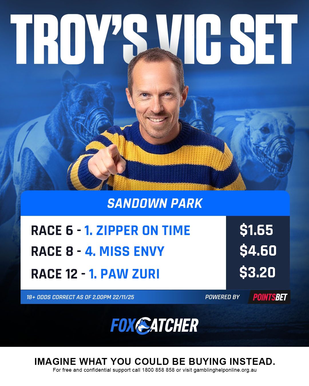 Foxcatcher - Sandown Park tips! Troy has three BUMPER plays for your ...