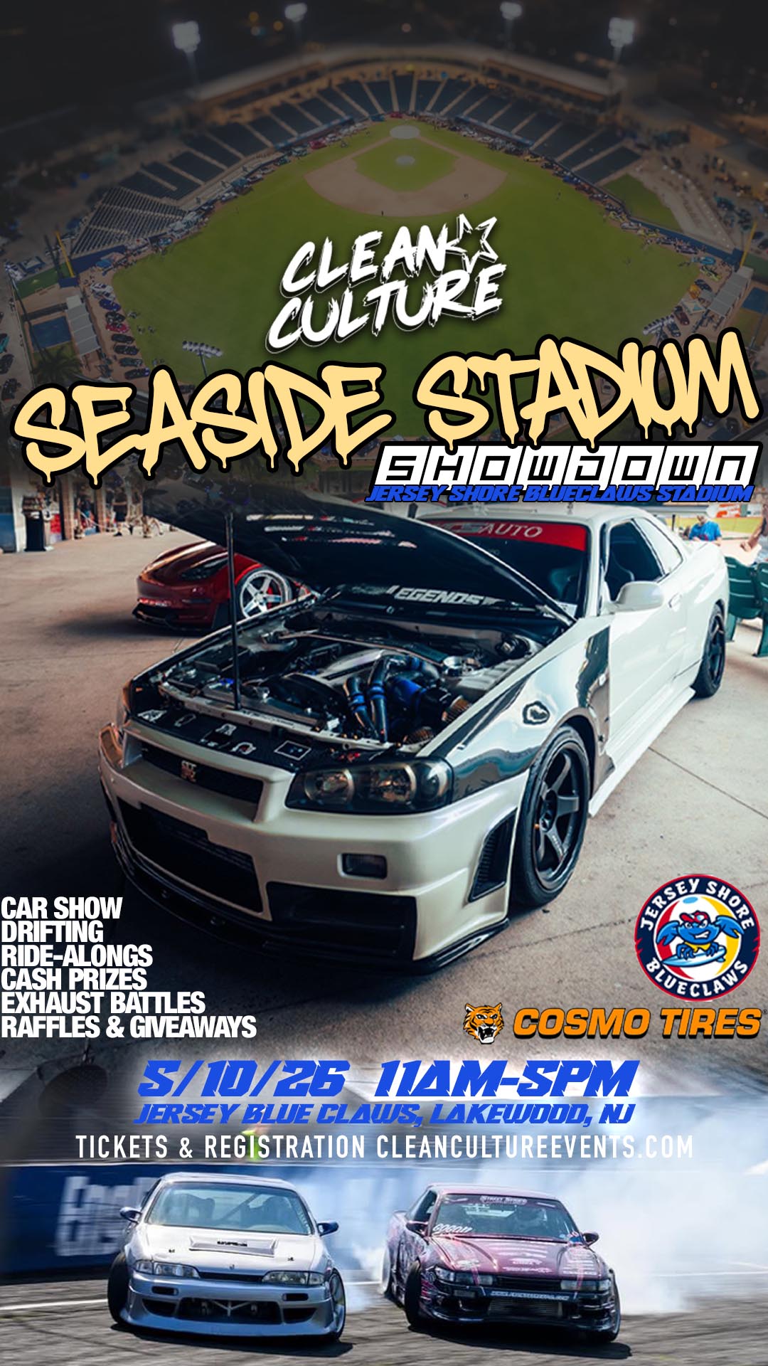 Clean Culture Seaside Stadium Showdown - Car Show