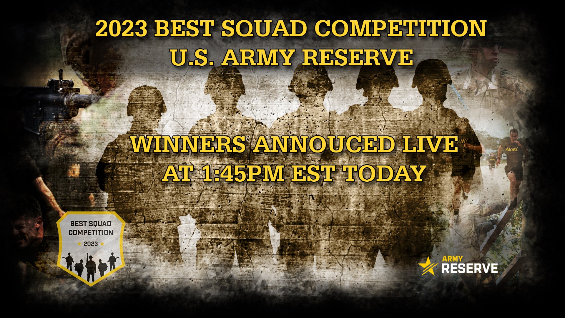 U.S. - Join us live today to watch the Army Reserve Best Squad ...