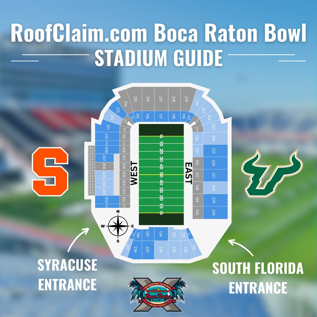 Boca Raton Bowl - Check out this diagram of FAU Stadium to... | Facebook