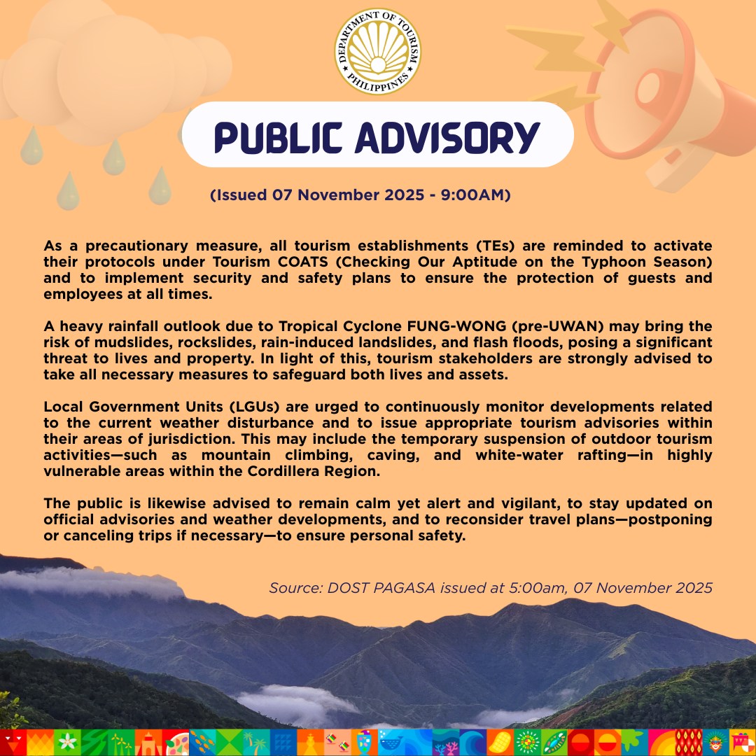 𝐓𝐎𝐔𝐑𝐈𝐒𝐌 𝐀𝐃𝐕𝐈𝐒𝐎𝐑𝐘 𝐨𝐧 𝐓𝐑𝐎𝐏𝐈𝐂𝐀𝐋 𝐂𝐘𝐂𝐋𝐎𝐍𝐄 “𝐅𝐔𝐍𝐆-𝐖𝐎𝐍𝐆” (𝐩𝐫𝐞-𝐔𝐖𝐀𝐍) All tourism ...