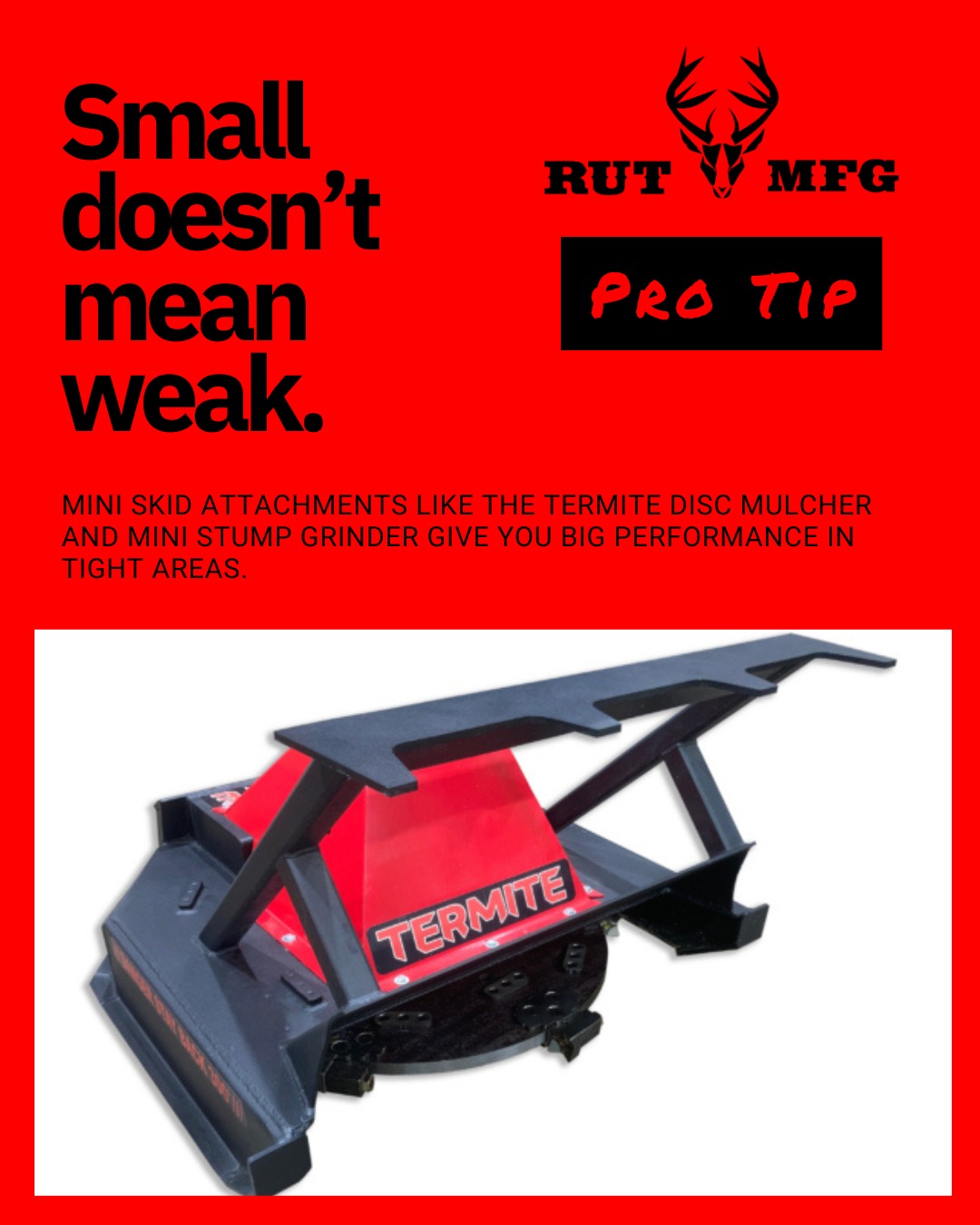 Rut Mfg - Mini skid attachments like the Termite Disc... | Facebook
