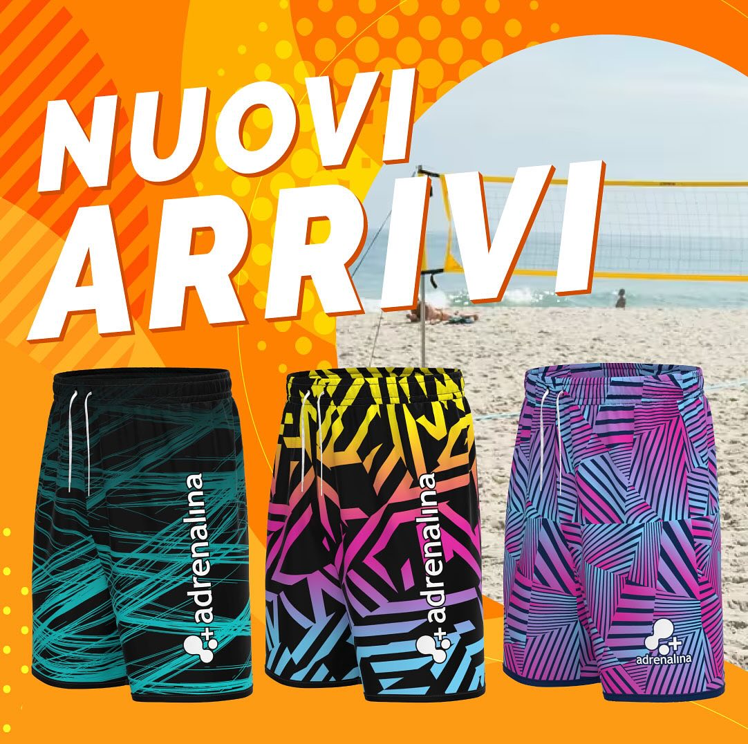 Pantaloncini Beach Volley Jet +Adrenalina 2022 &ndash; Shorts Da Spiaggia E Sport Uomo