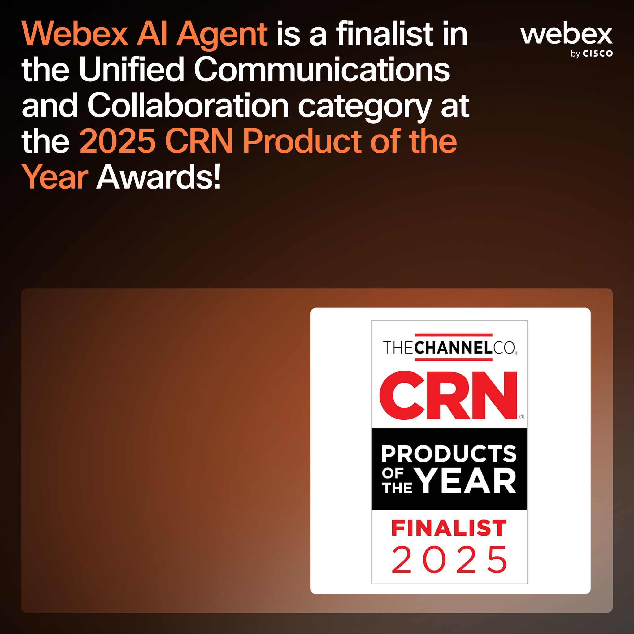 Webex - We’re excited to share that Webex AI Agent has been named a ...