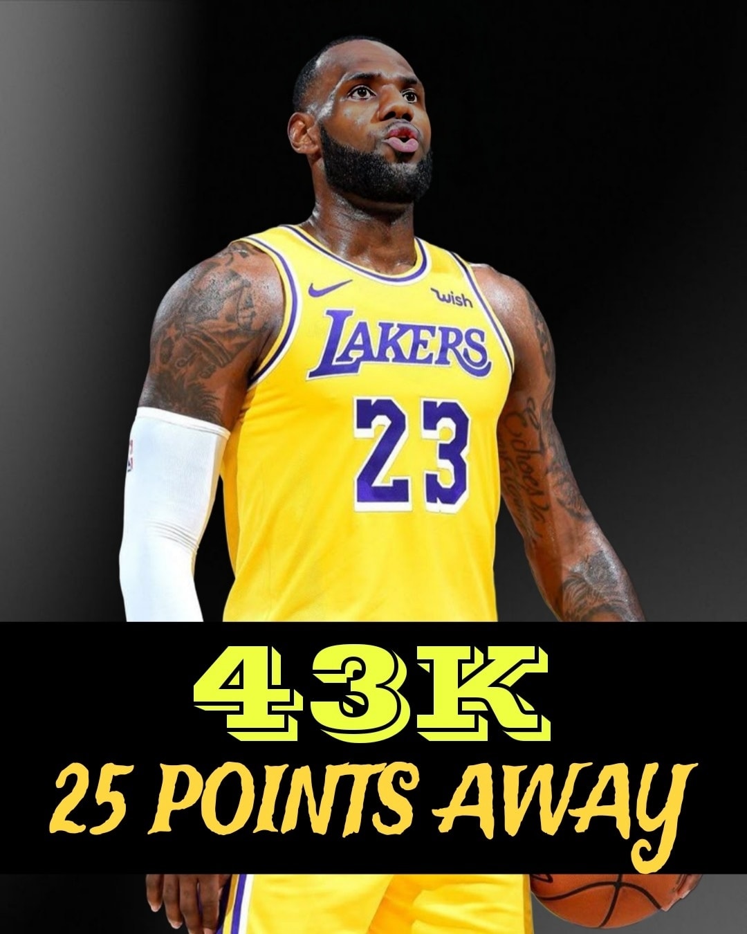 HISTORY MADE 🚨 LeBron James has officially reached 43,000 career