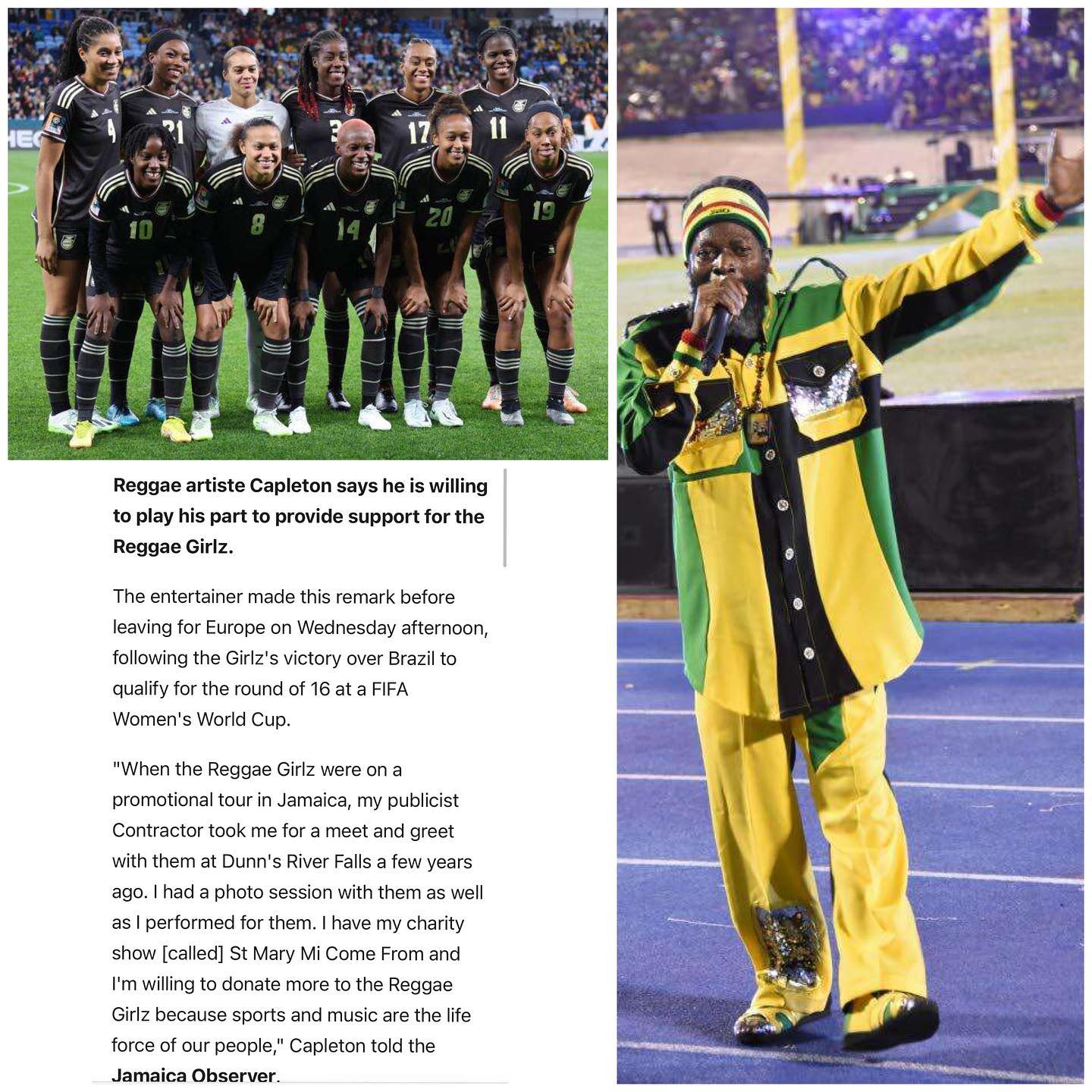 Capleton - Bless up the 🇯🇲Reggae ⚽️Girlz🔥🔥🔥 I always watch... | Facebook