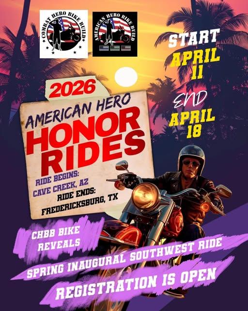 2026 American Hero Honor Rides
