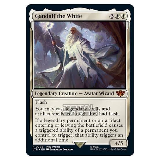 gandalf the white mtg commander deck LotR DOUBLE TRIGGERS Magic Custom  CommanderComplete Flash You may cast legendary spells and artifact spells as though they had flash How To Build The Best