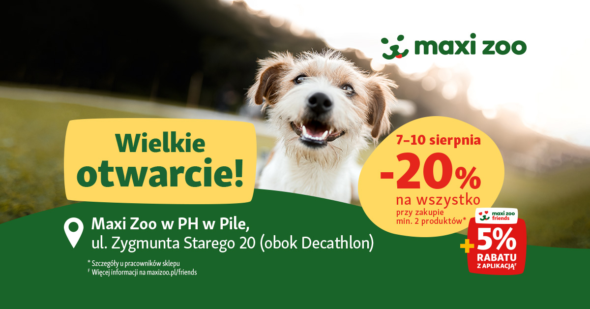 Otwarcie pierwszego sklepu Maxi Zoo w Pile