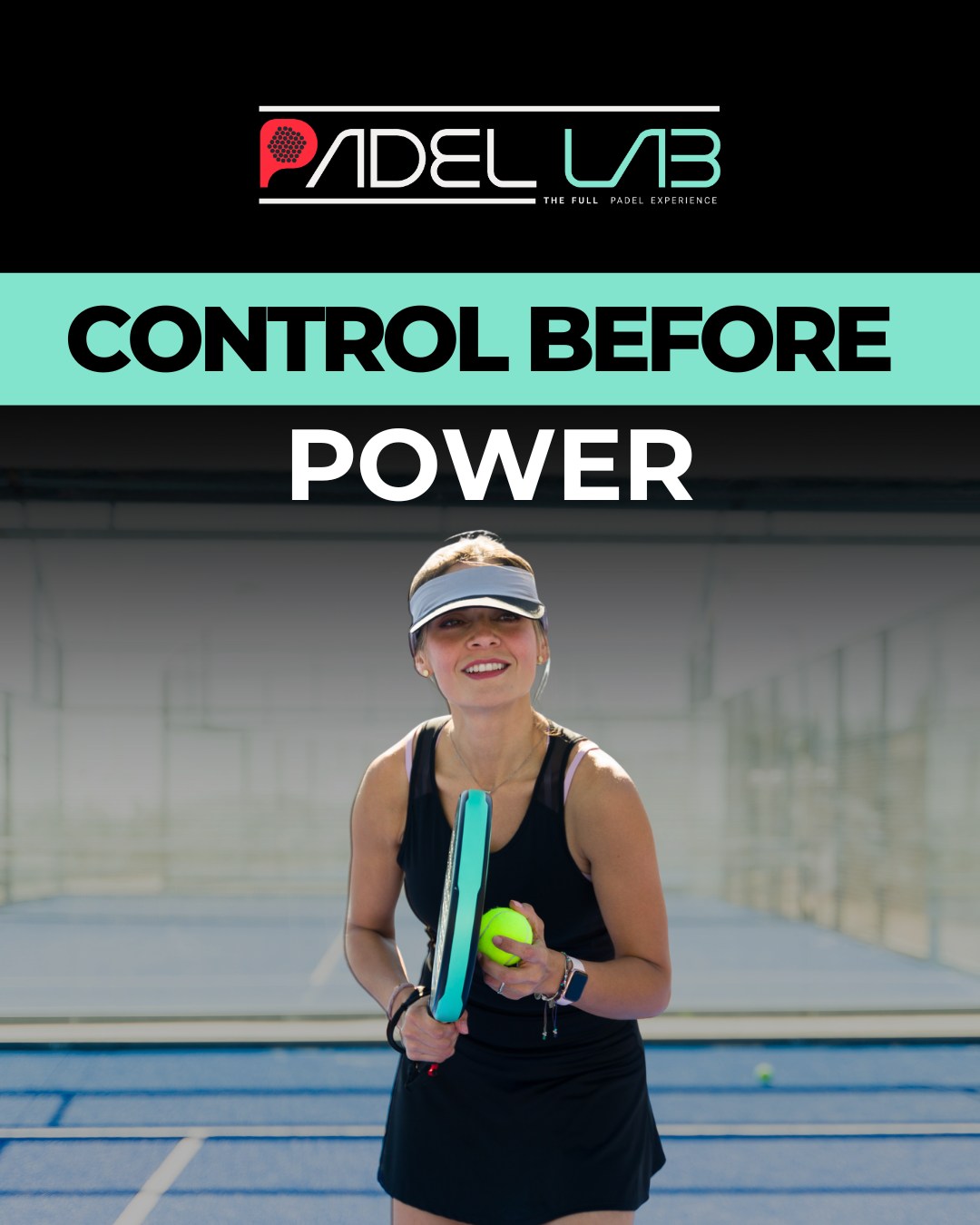 Padel - Control before power. 🎯 Master your placement and timing first ...