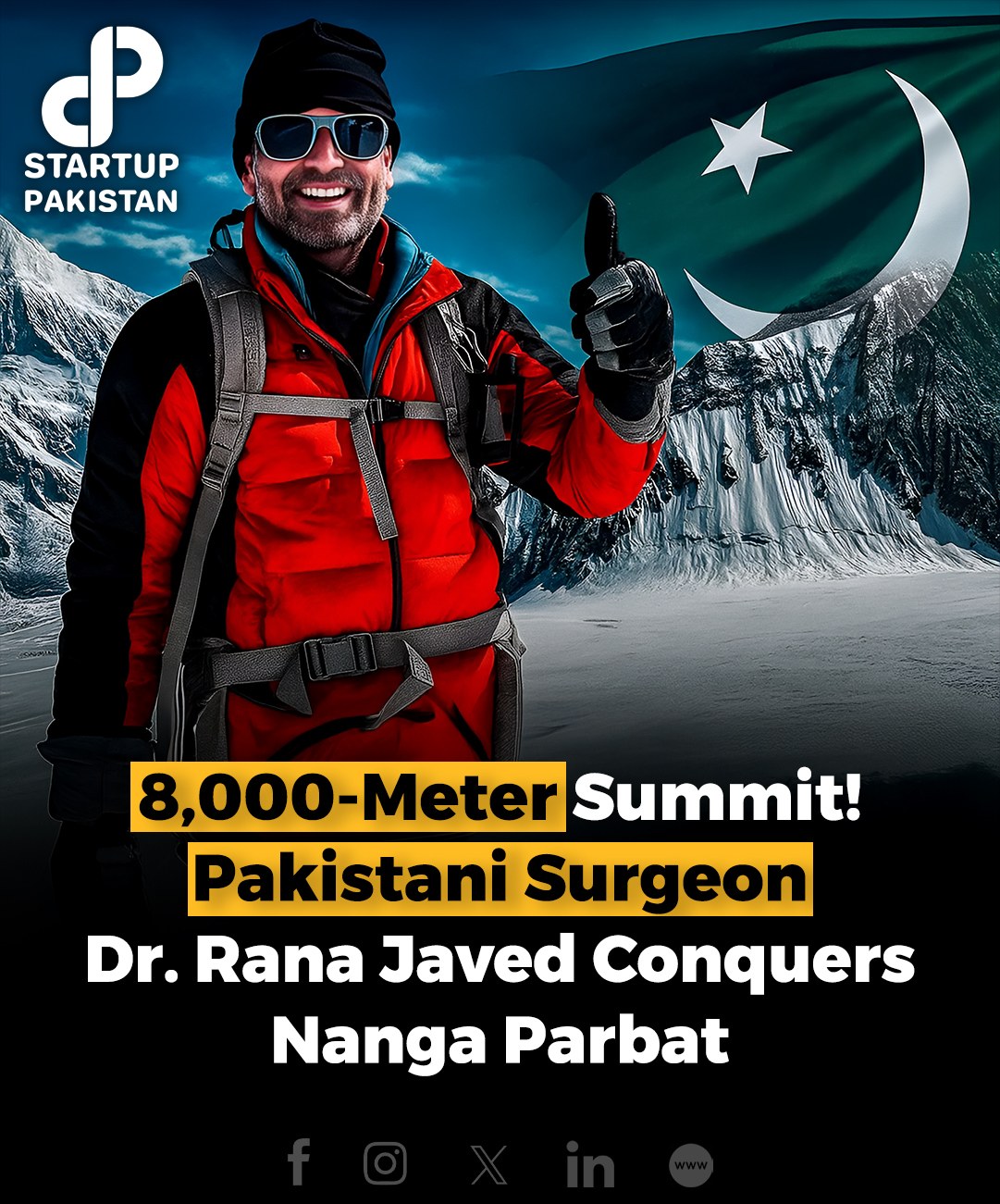 Startup - Pakistani surgeon and mountaineer Dr. Rana Hassan Javed has ...