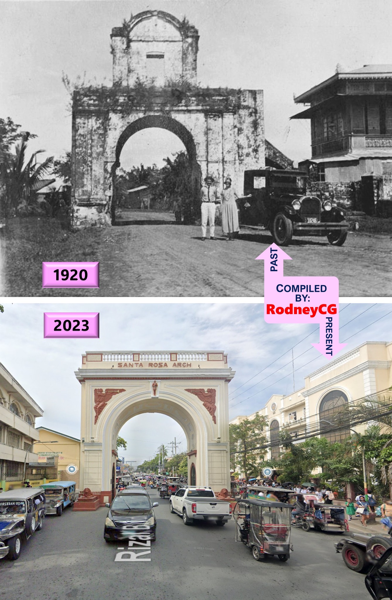 South Snippets - LOOK: The Santa Rosa Arch 100 Years Apart... | Facebook