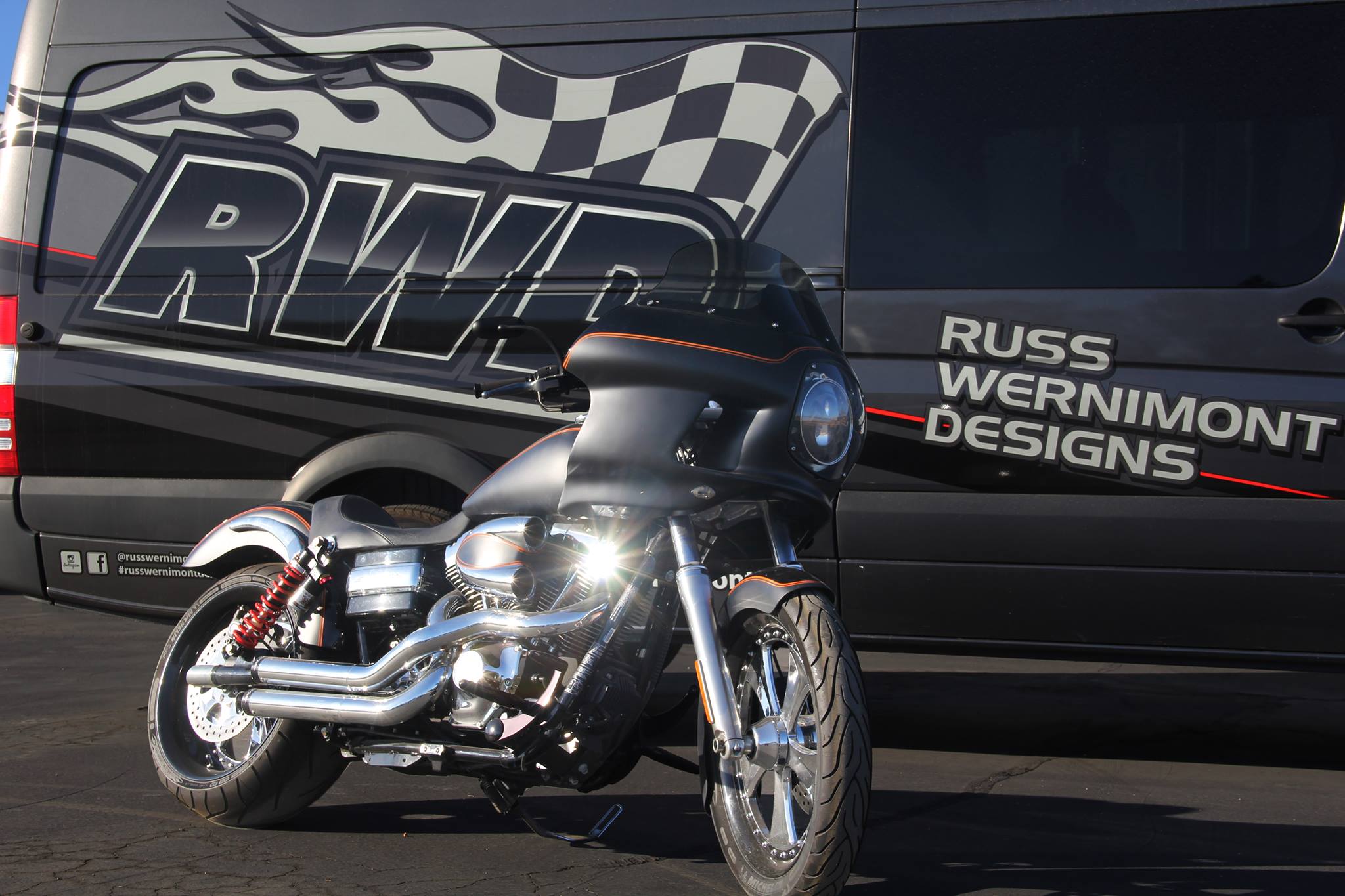 San Diego Customs - Buddy and his SDC built Red Rocket FXR. 111