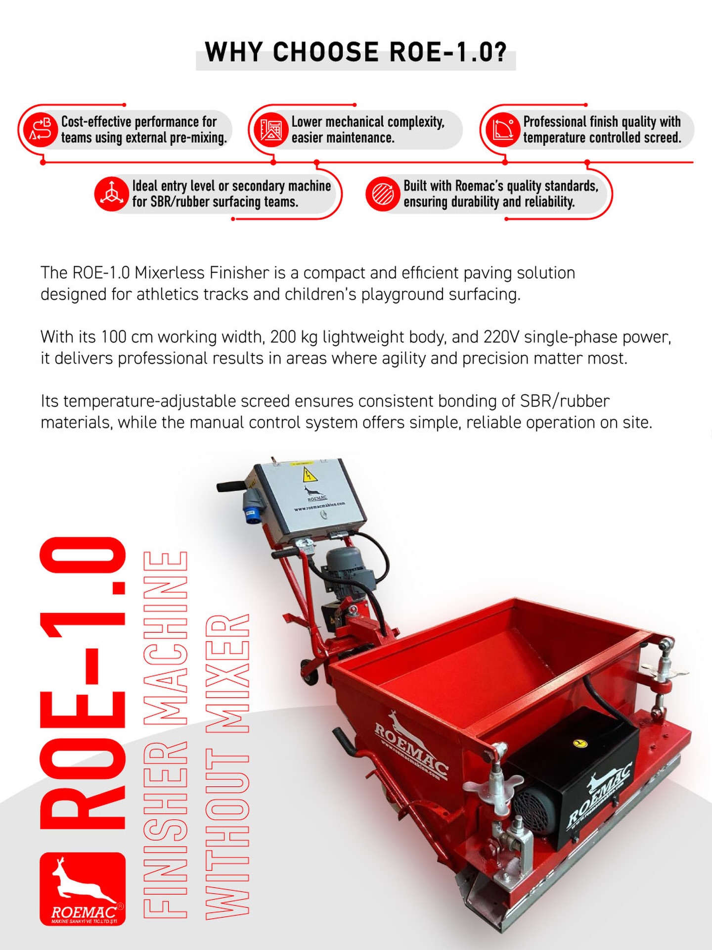 Roemac Makine - Meet the ROE-1.0 — the compact, mixerless... | Facebook