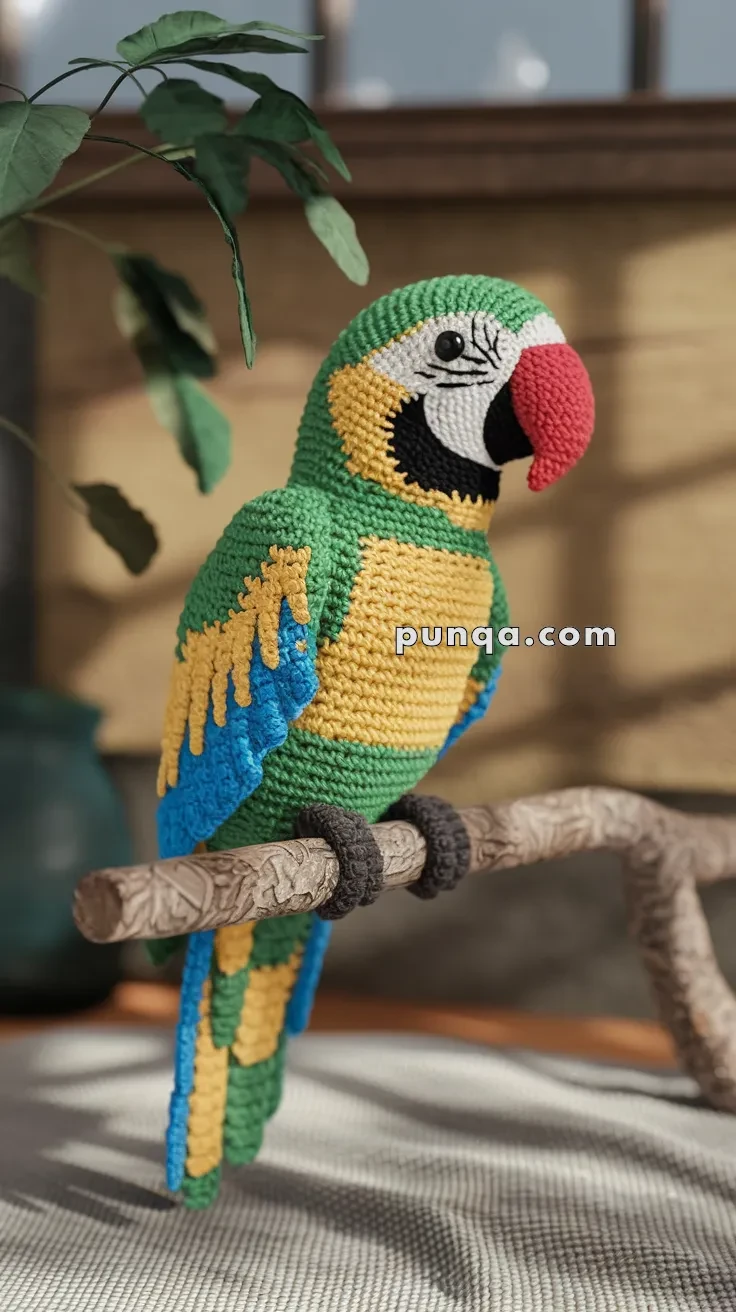 Punqa - https://punqa.com/free-amigurumi-parrot-adult-crochet-pattern ...